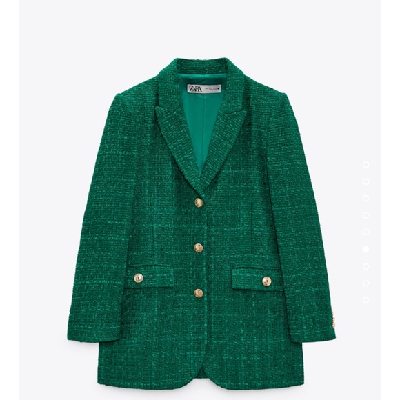 Zara Jackets & Blazers - ZARA BLOGGERS FAV BUTTON TEXTURED WEAVE BLAZER